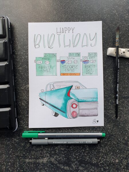 Happy Birthday Führerschein/Auto DIN A6