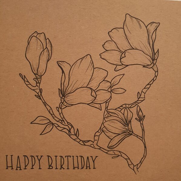 Magnolia Birthday 15x15 cm